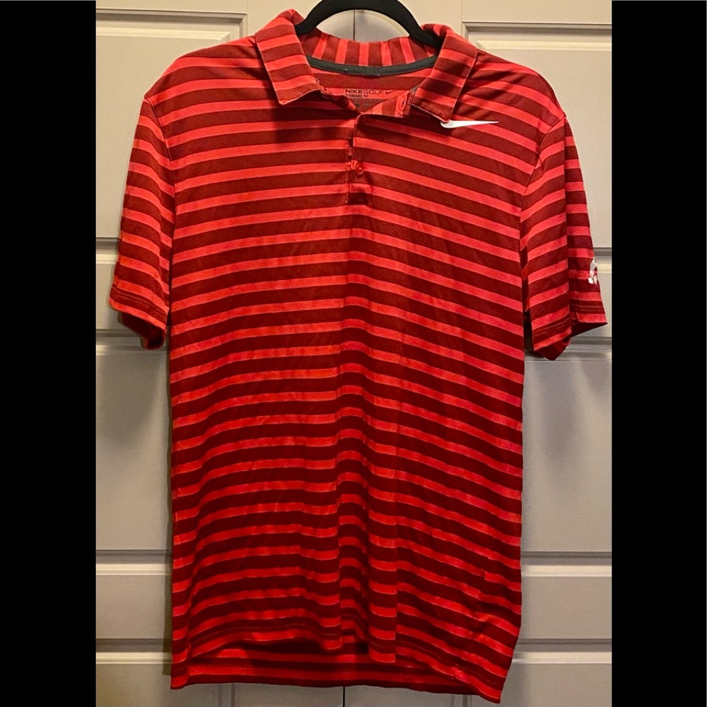 Red Nike Golf Dri-Fit Mickey Mouse